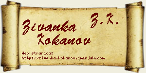 Živanka Kokanov vizit kartica